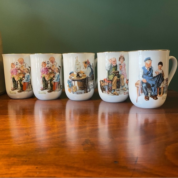 1982 Norman Rockwell Museum collectible mugs, set of 5 - Picture 3 of 10
